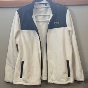 FILA Women's Black and Cream Utility Jacket